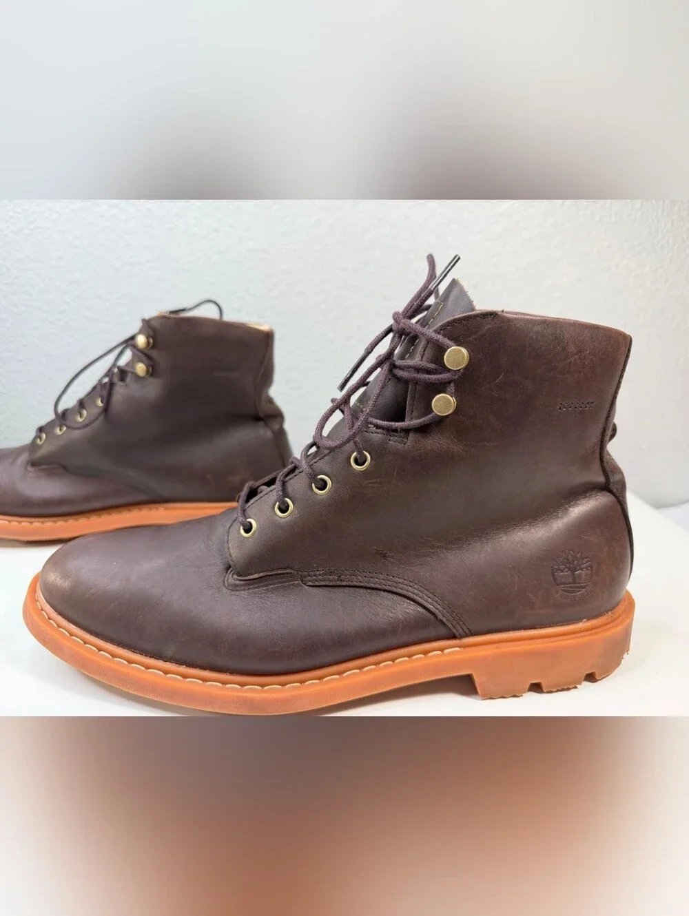 Timberland AFHP-A5050 Men's Shoes EU 44 Dark Brown Leather High-Top size 10 EUC